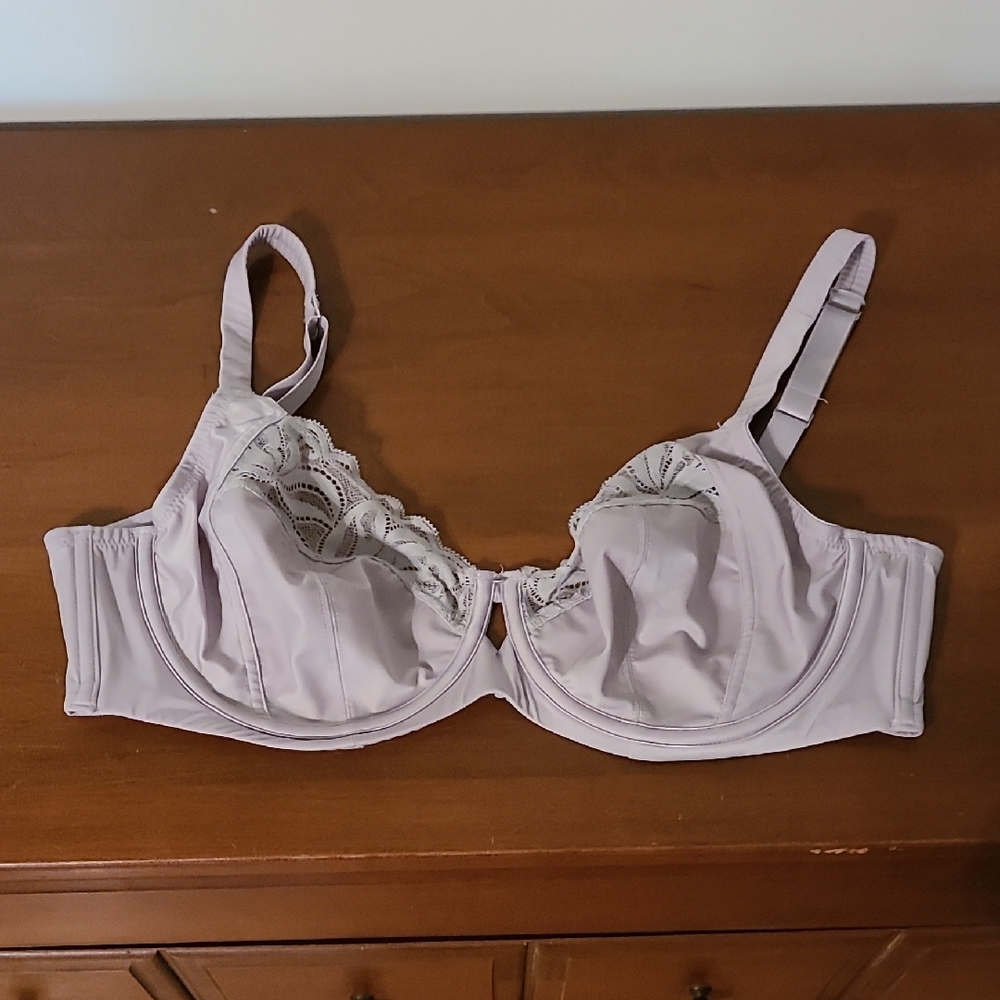Bare Necessities Lena Side Support Bra, Silver Screen, 36DDD